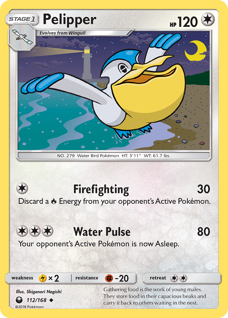 Pelipper 112 Uncommon card from Celestial Storm