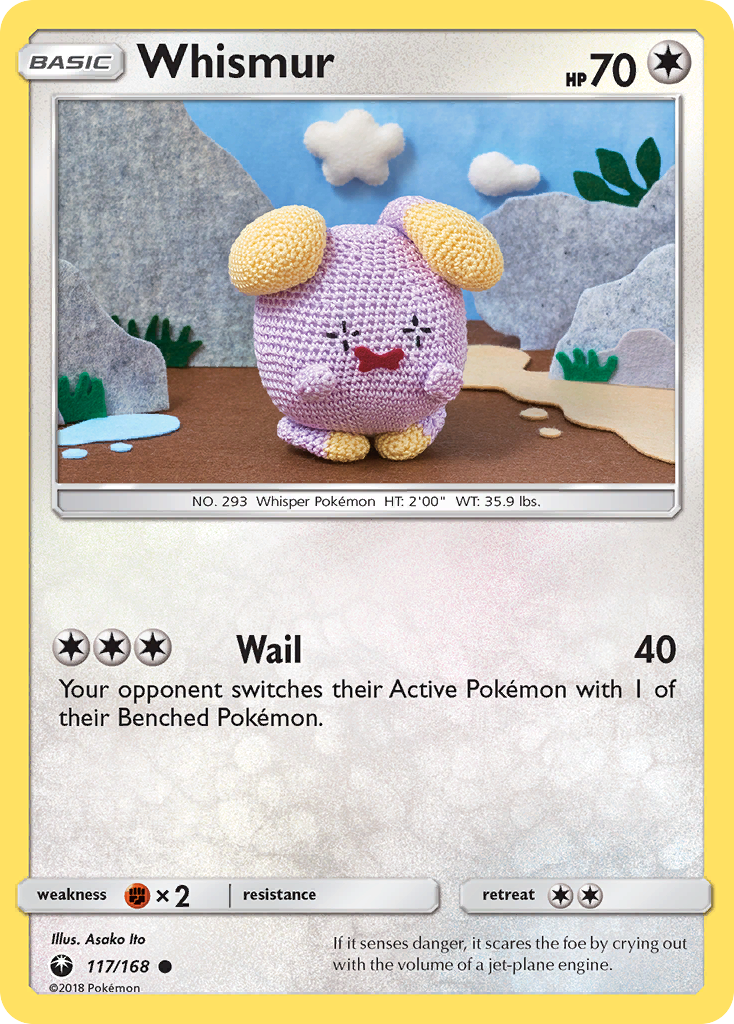 Whismur 117 Common card from Celestial Storm