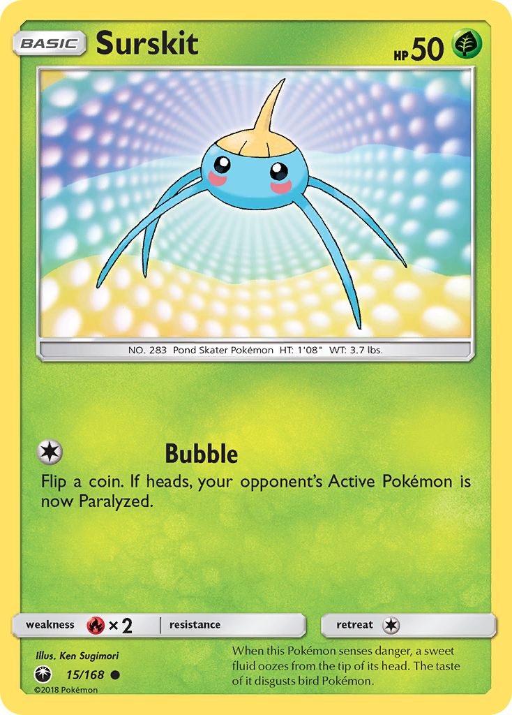 Surskit 15/168 Common card from Celestial Storm