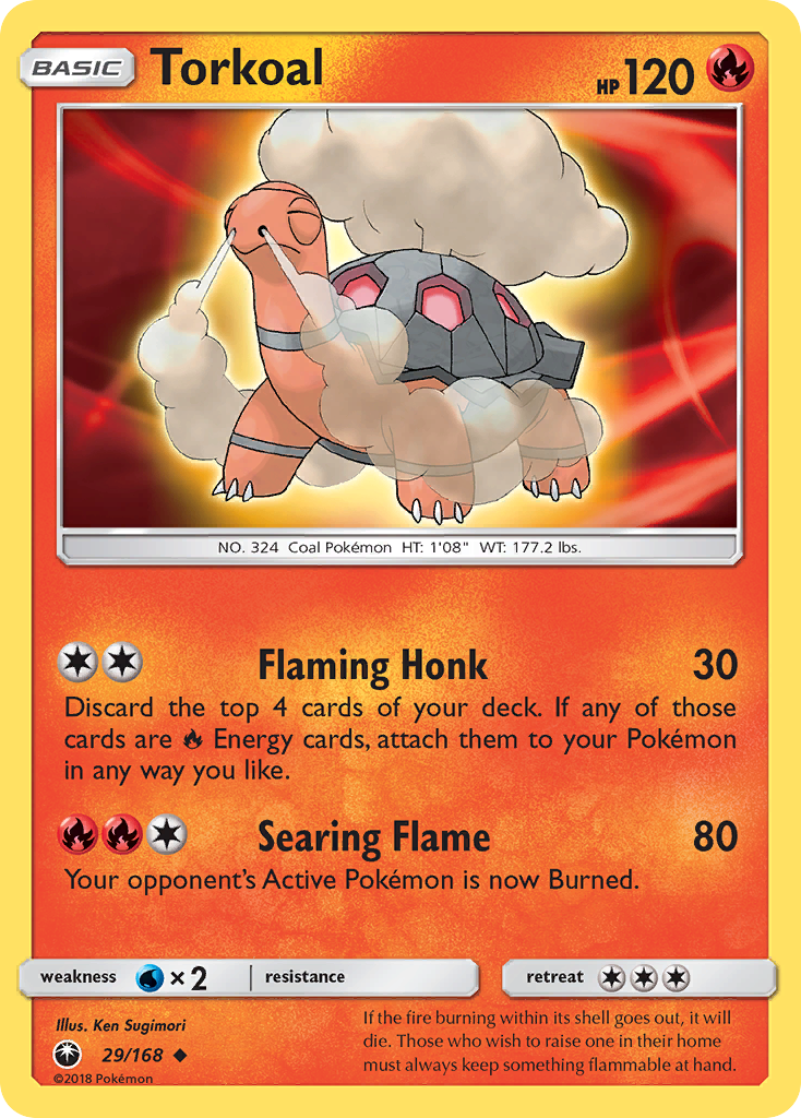Torkoal 29 Uncommon card from Celestial Storm