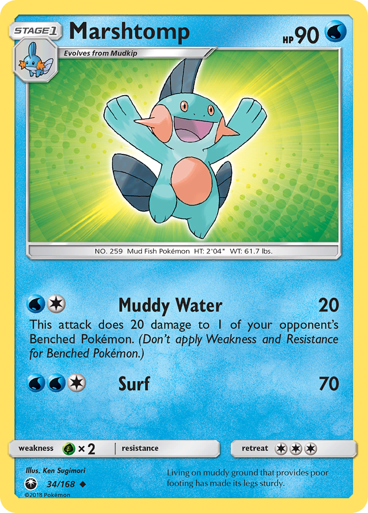 Marshtomp 34 Uncommon card from Celestial Storm