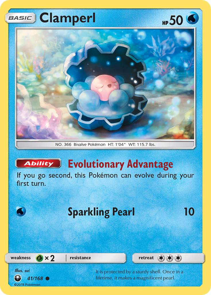 Clamperl 41 Common card from Celestial Storm