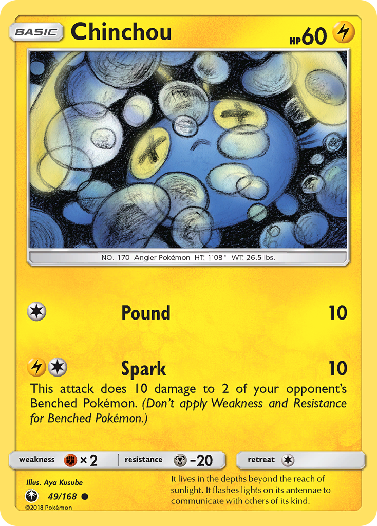 Chinchou 49 Common card from Celestial Storm