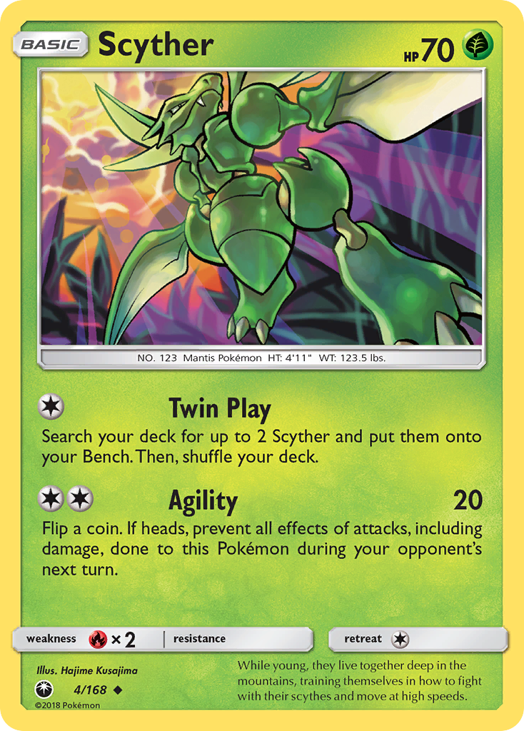 Scyther 4 Uncommon card from Celestial Storm