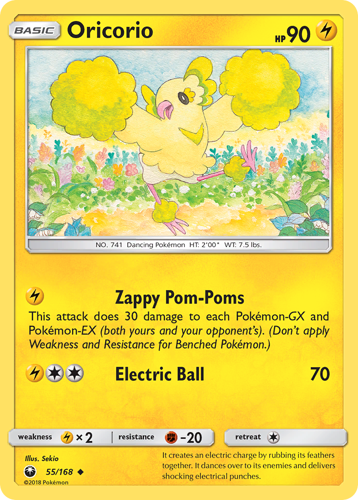 Oricorio 55 Uncommon card from Celestial Storm