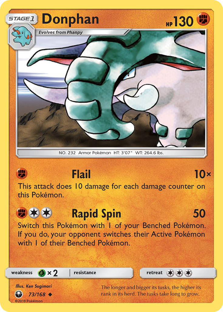 Donphan 73/168 Uncommon card from Celestial Storm