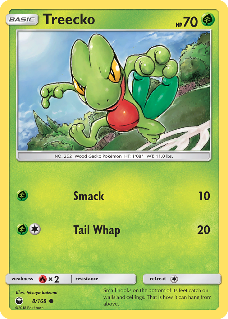 Treecko 8 Common card from Celestial Storm