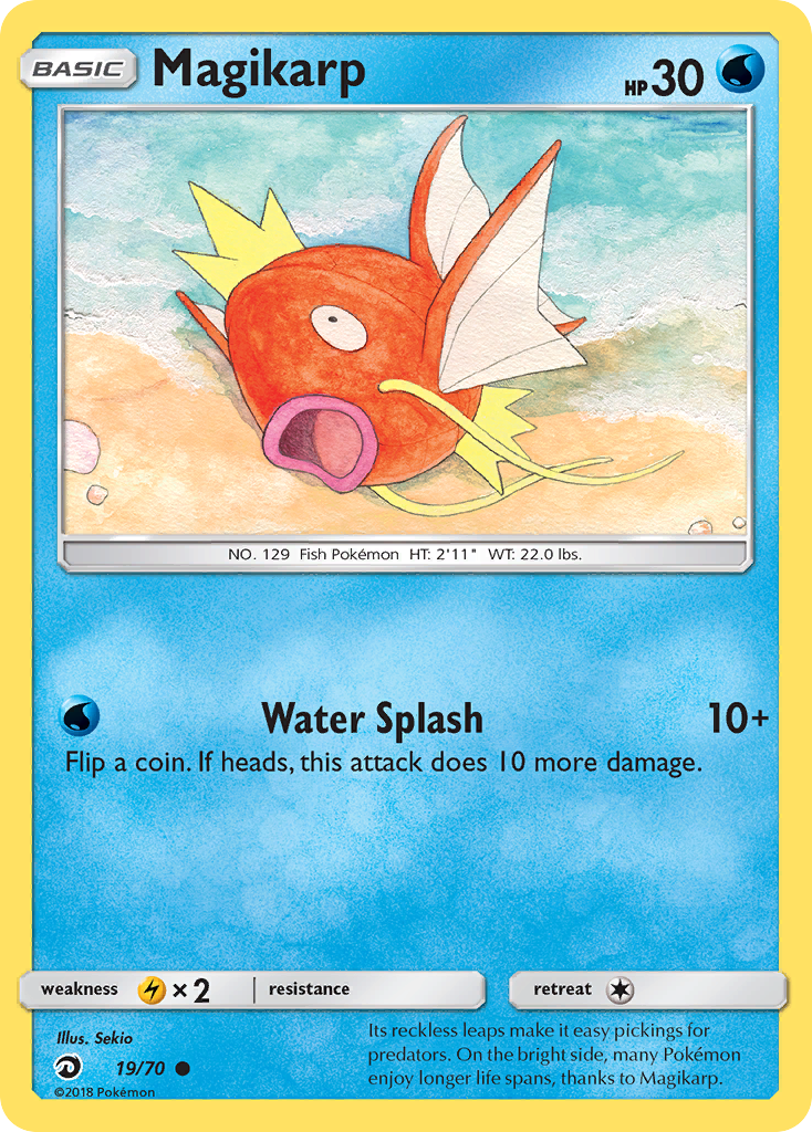 Magikarp 19 Common card from Dragon Majesty