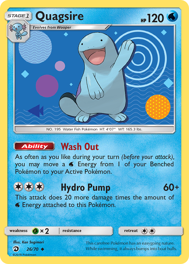 Quagsire 26/70 Uncommon card from Dragon Majesty
