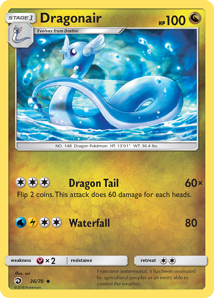 Dragonair 36 Uncommon card from Dragon Majesty