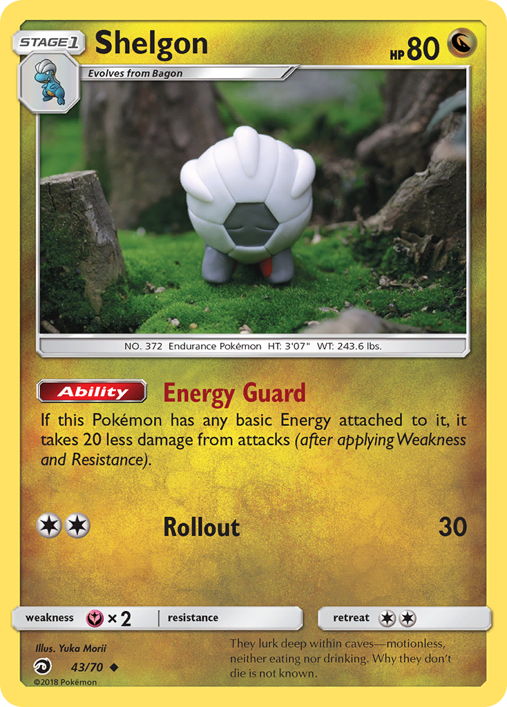 Shelgon 43 Uncommon card from Dragon Majesty