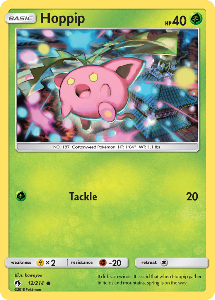 Hoppip 12 Common card from Lost Thunder