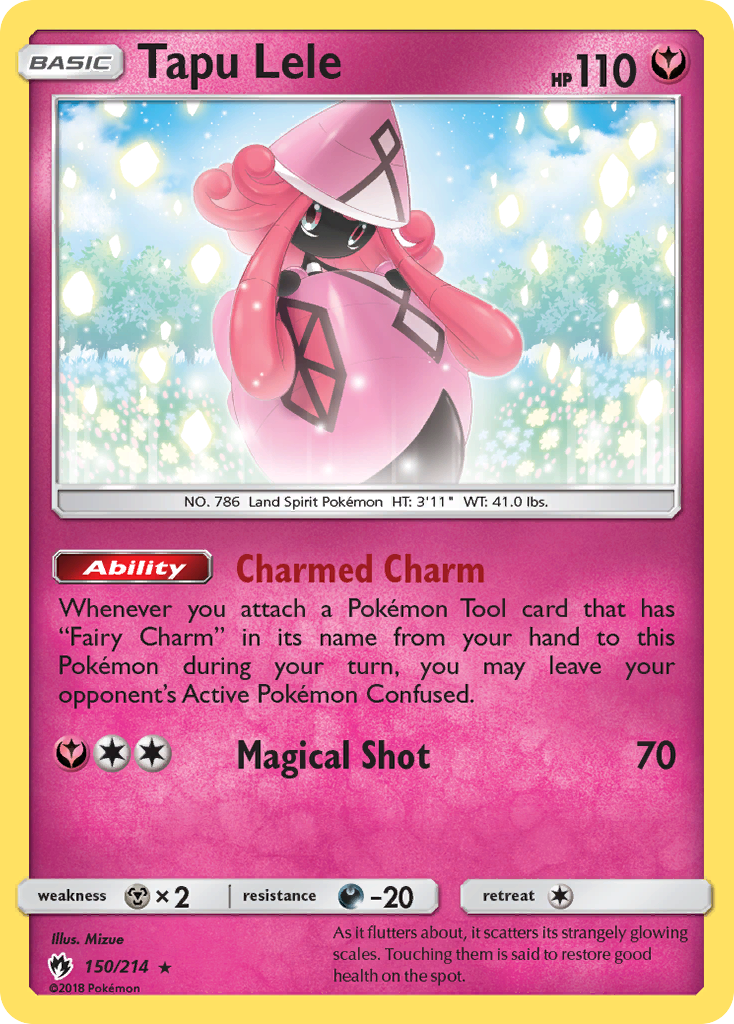 Tapu Lele 150 Rare Holo card from Lost Thunder