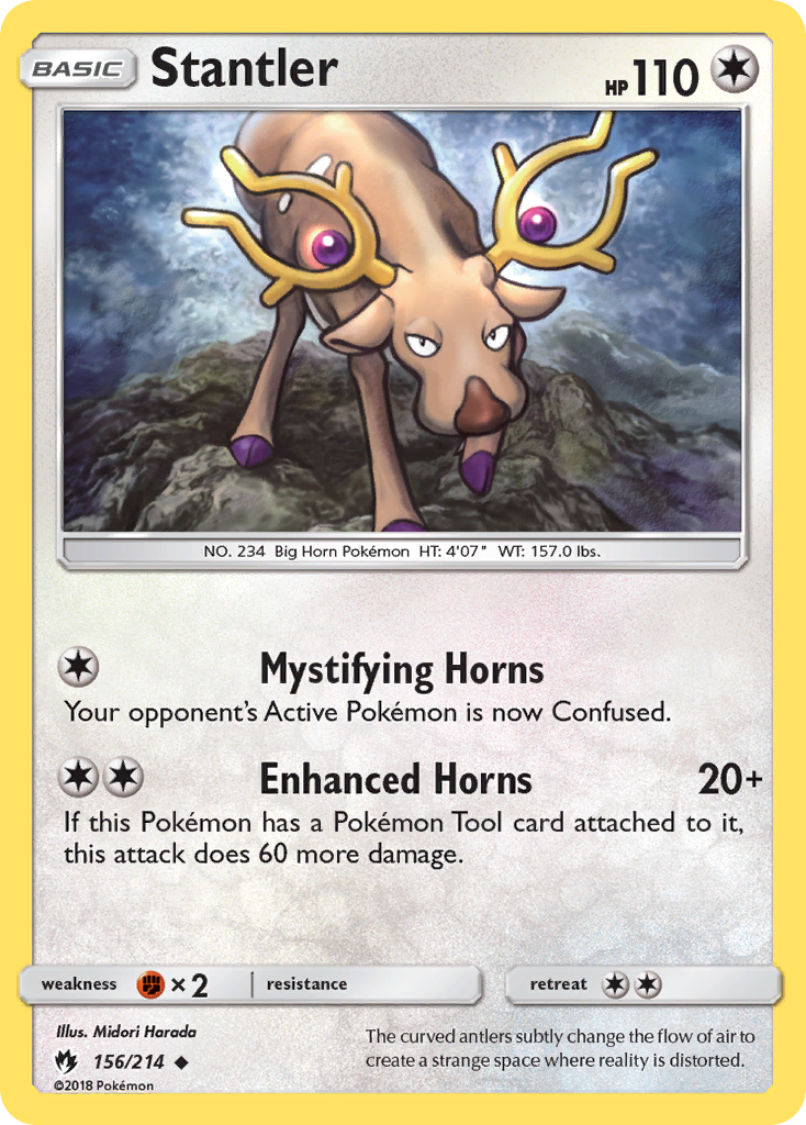 Stantler 156/214 Uncommon card from Lost Thunder