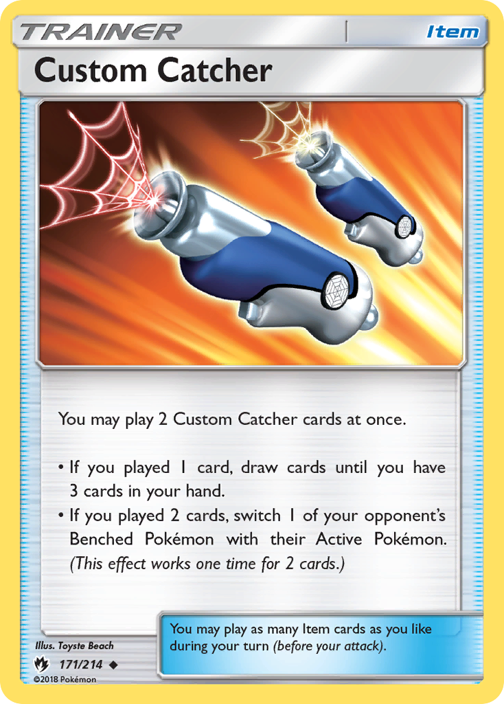 Custom Catcher 171 Uncommon card from Lost Thunder