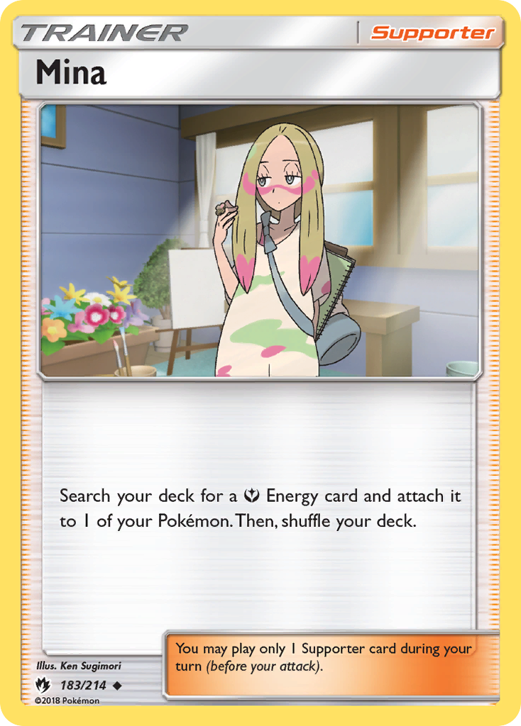 Mina 183 Uncommon card from Lost Thunder