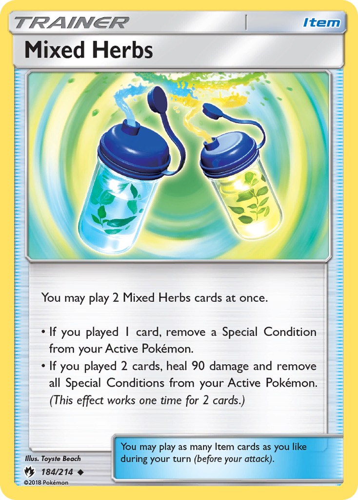 Mixed Herbs 184 Uncommon card from Lost Thunder