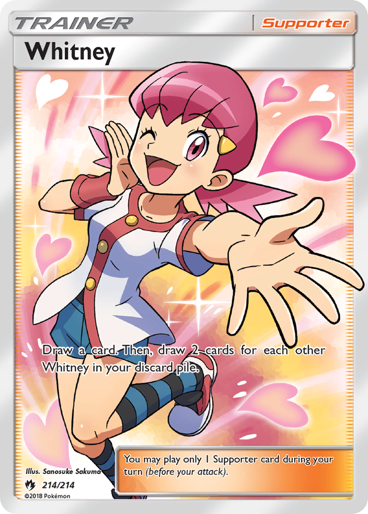 Whitney 214 Rare Ultra card from Lost Thunder