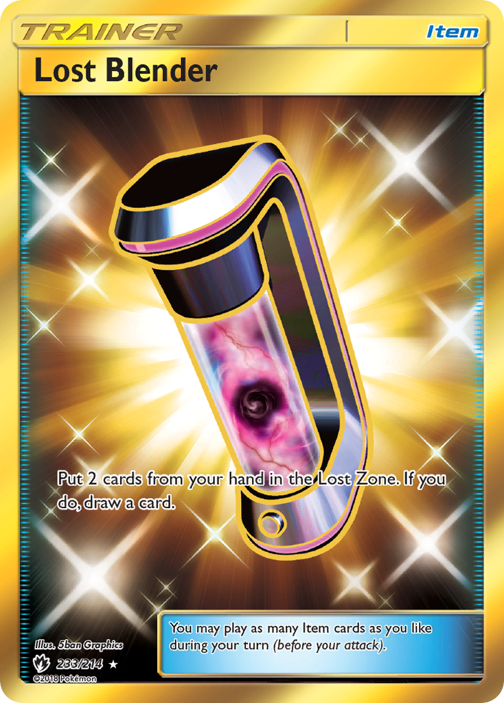 Lost Blender 233 Rare Secret card from Lost Thunder