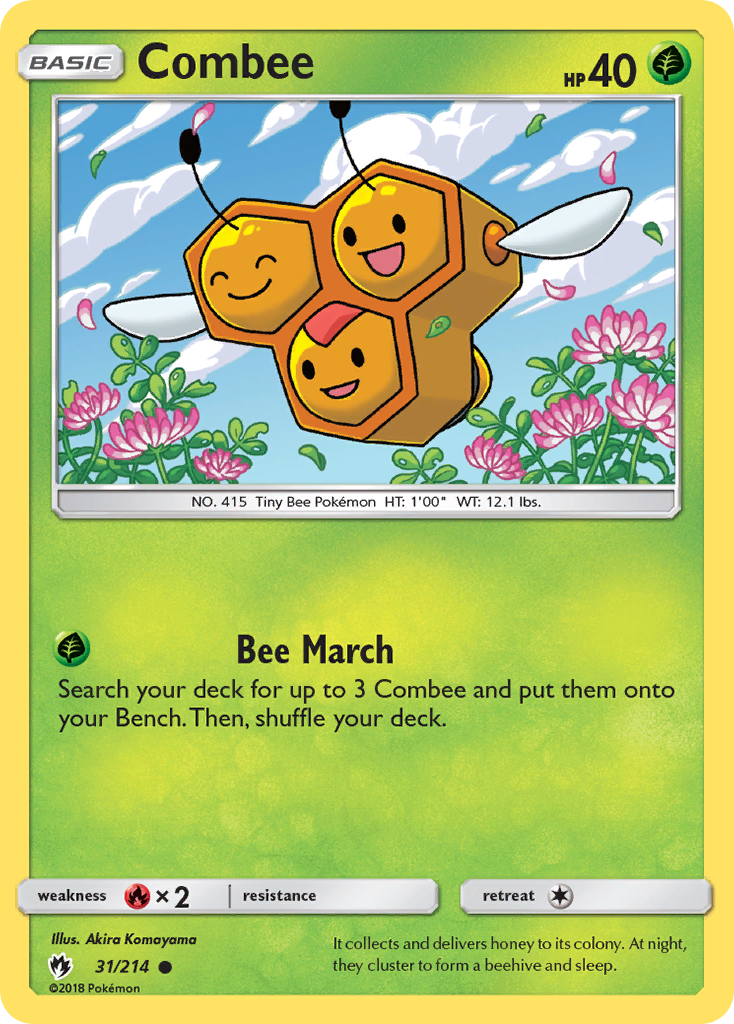 Combee 31 Common card from Lost Thunder
