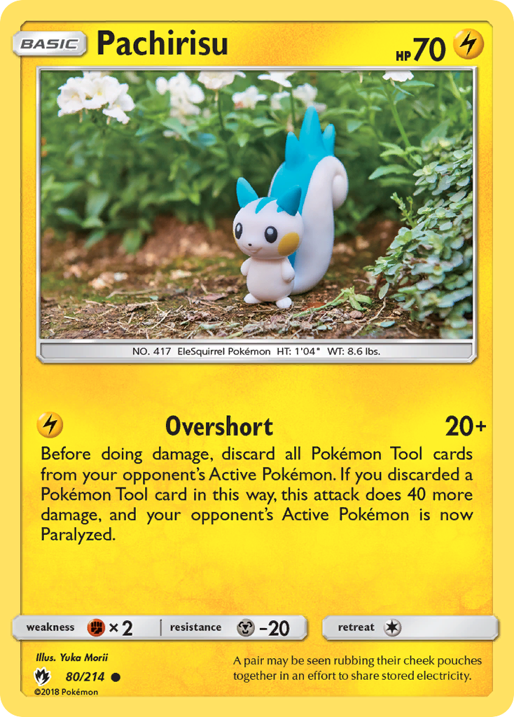 Pachirisu 80 Common card from Lost Thunder