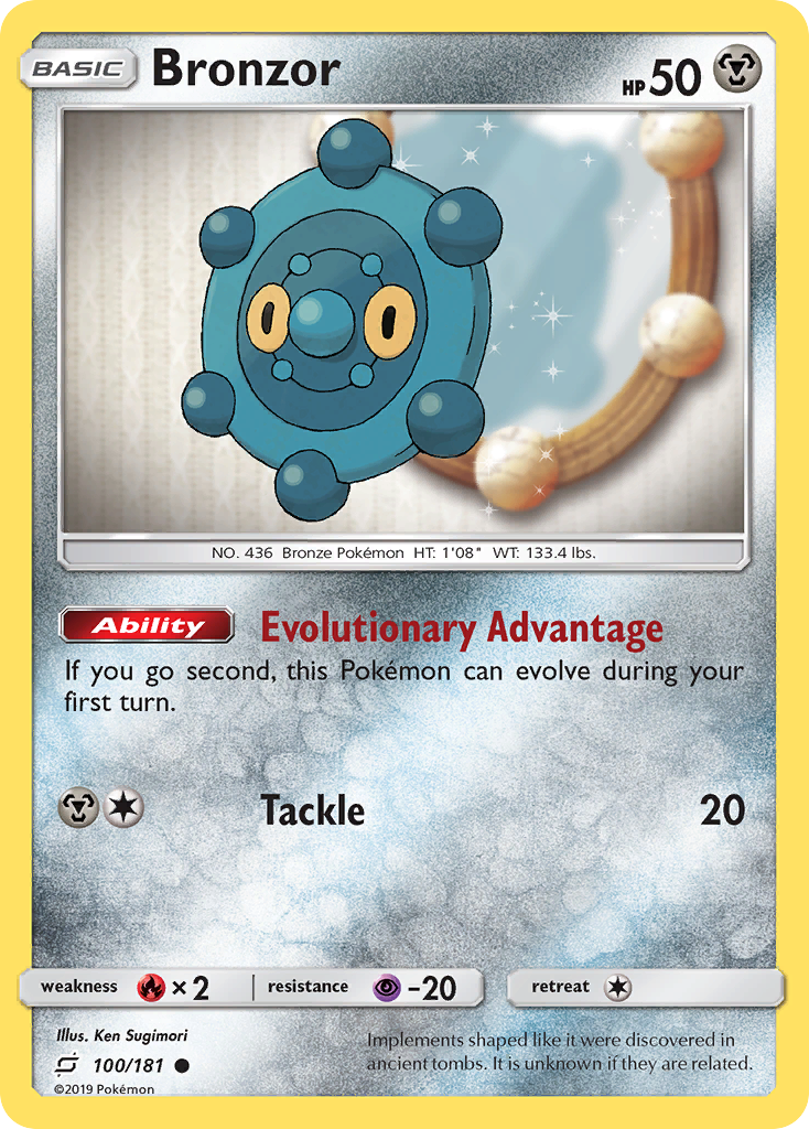 Bronzor 100 Common card from Team Up