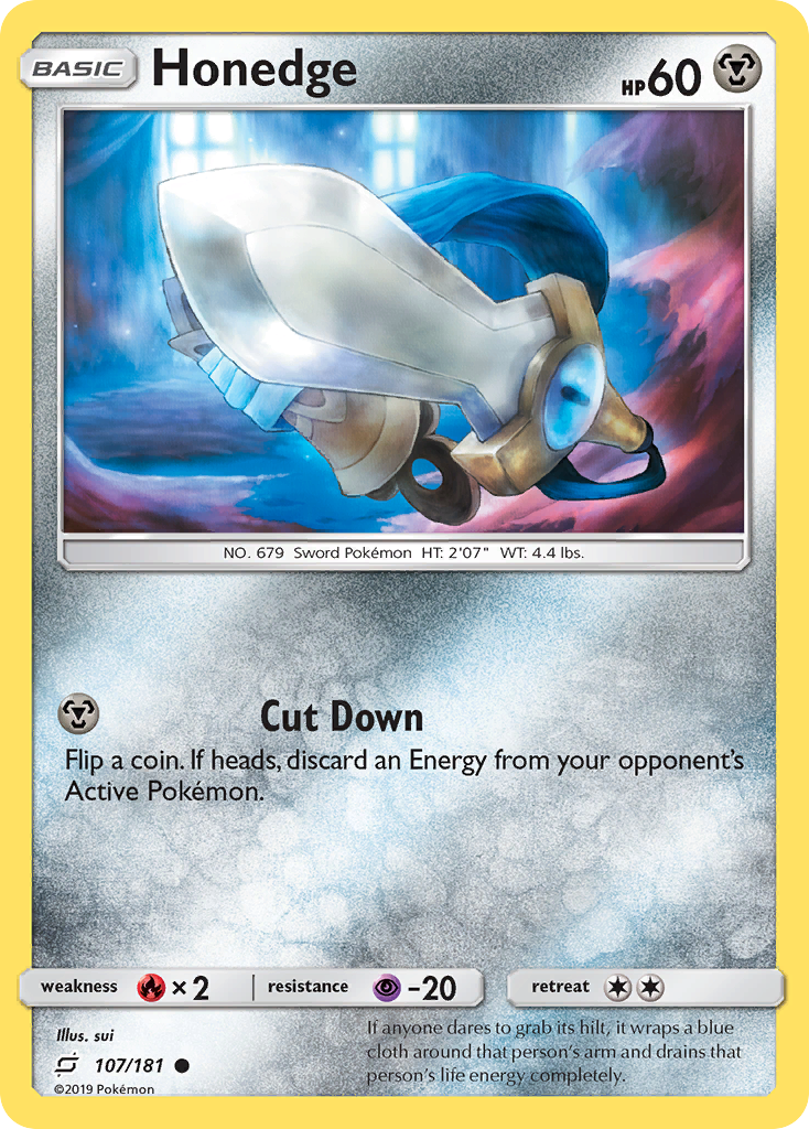 Honedge 107 Common card from Team Up