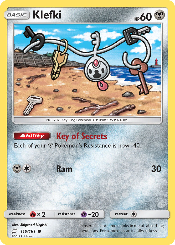 Klefki 110 Common card from Team Up