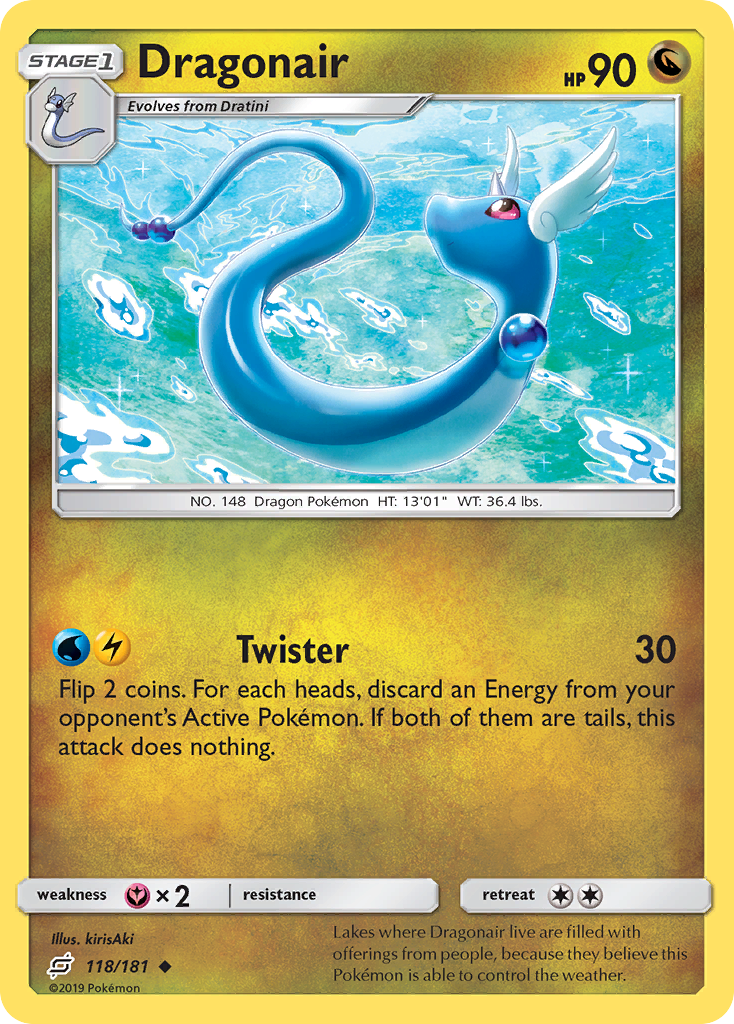 Dragonair 118 Uncommon card from Team Up