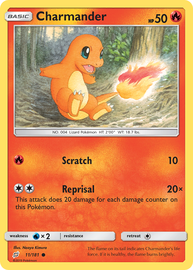 Charmander 11/181 Common card from Team Up