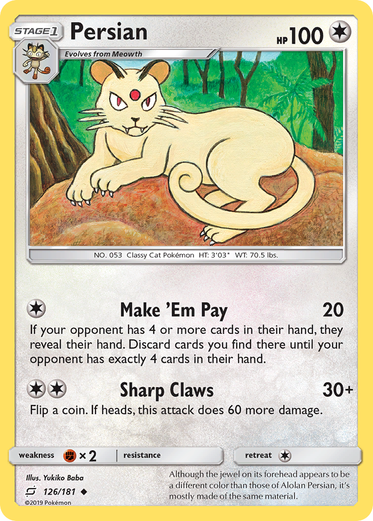 Persian 126 Uncommon card from Team Up