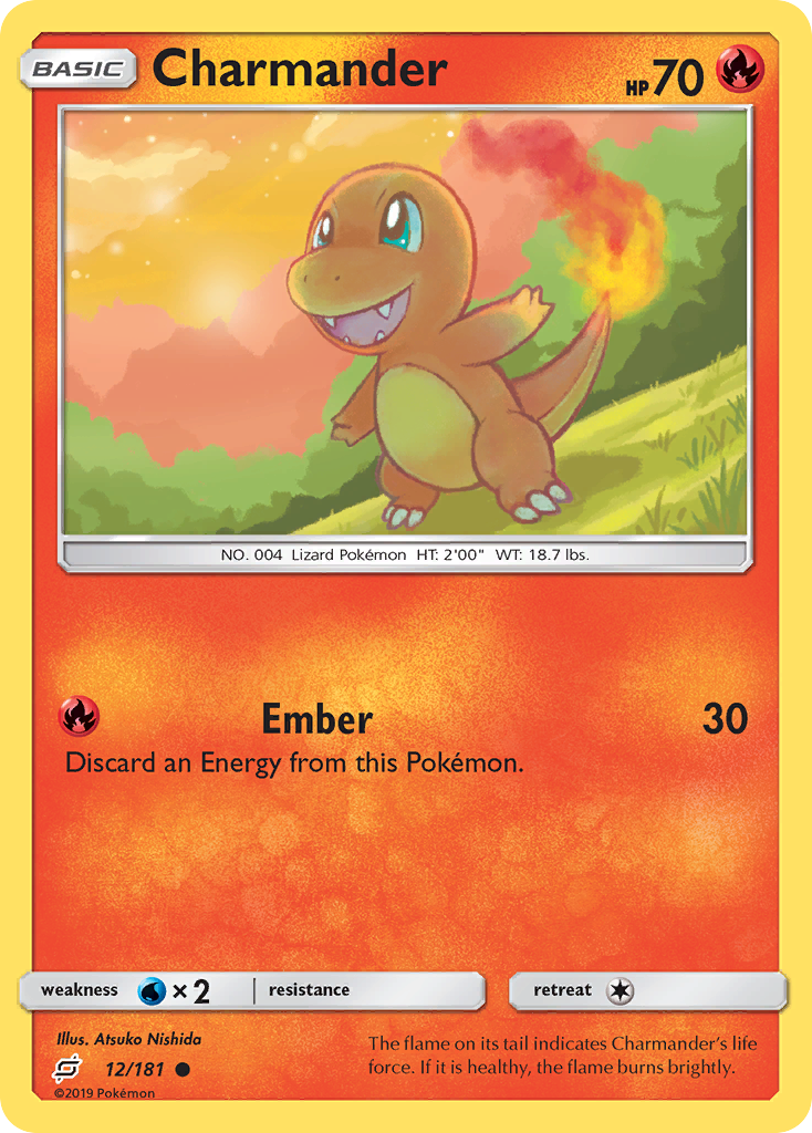 Charmander 12/181 Common card from Team Up