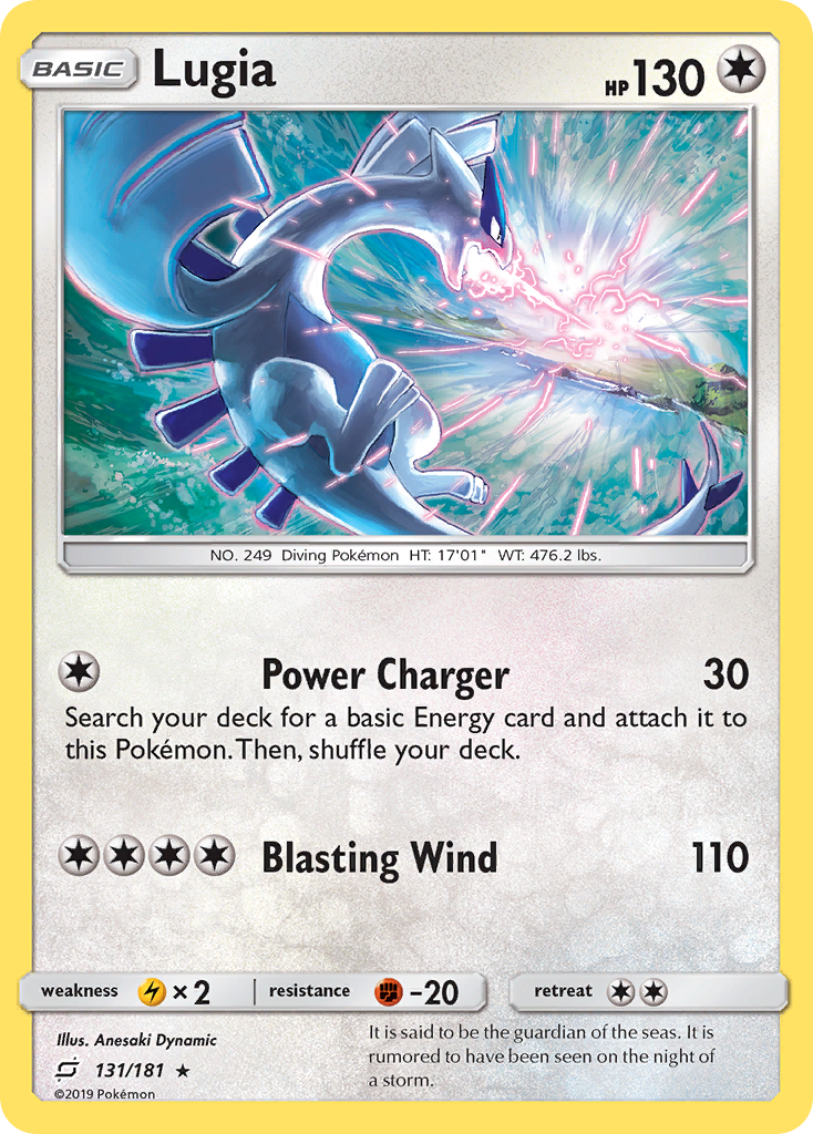 Lugia 131/181 Rare Holo card from Team Up