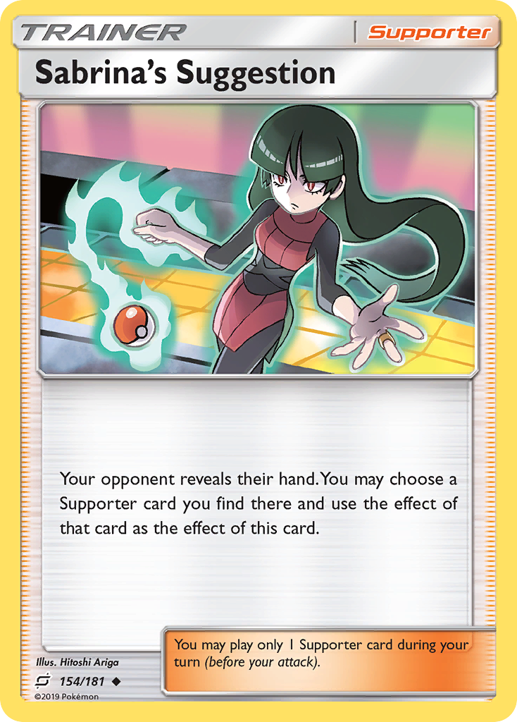 Sabrina's Suggestion 154 Uncommon card from Team Up