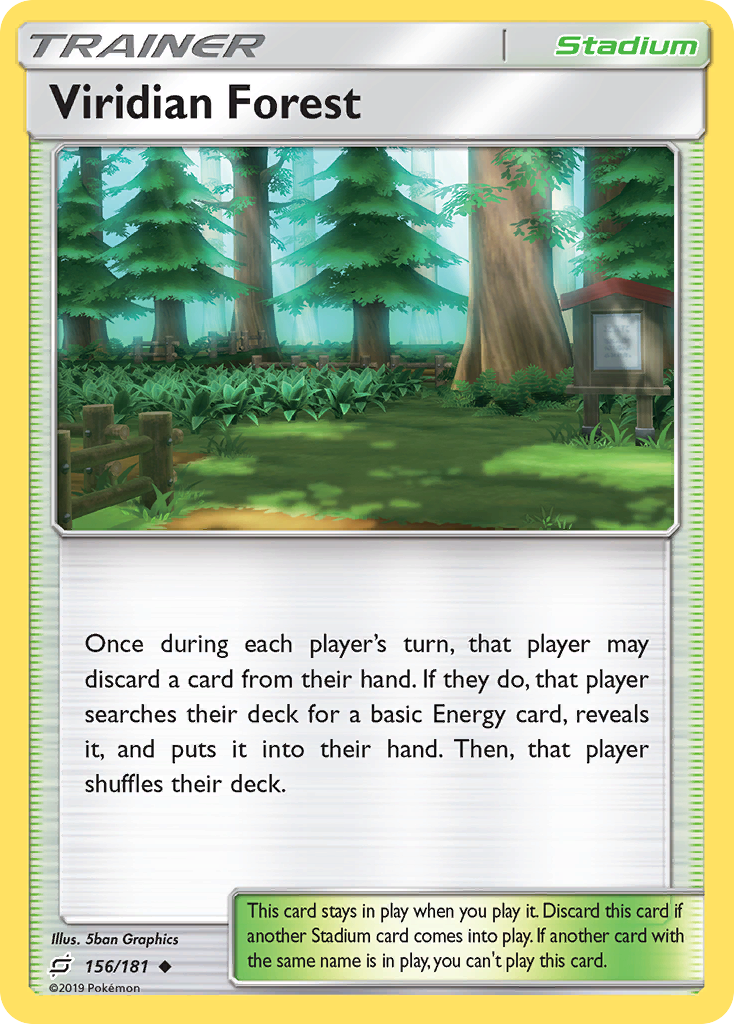 Viridian Forest 156 Uncommon card from Team Up
