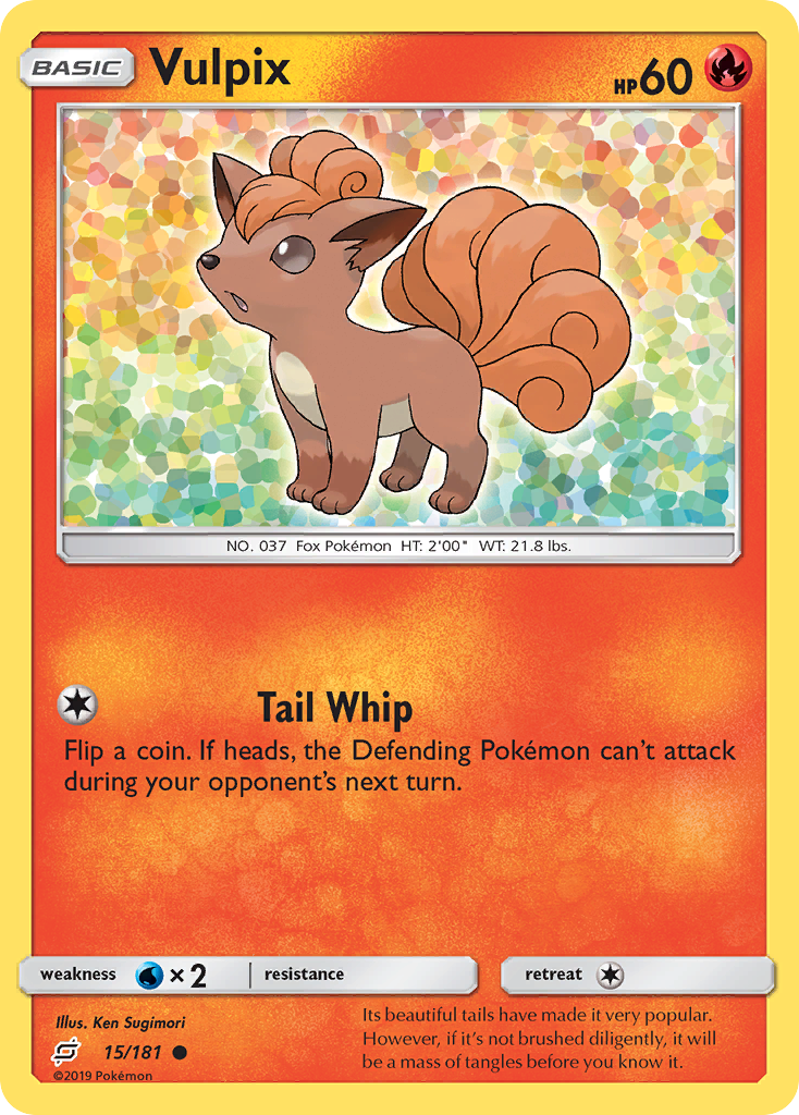 Vulpix 15 Common card from Team Up