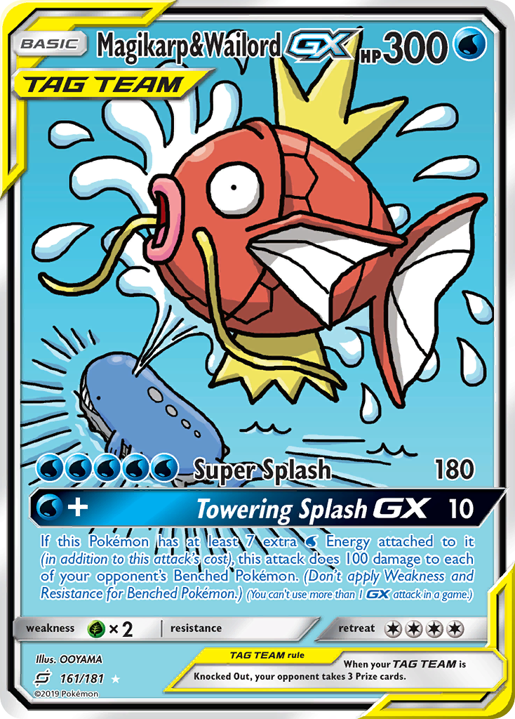Magikarp & Wailord-GX 161/181 Rare Ultra card from Team Up