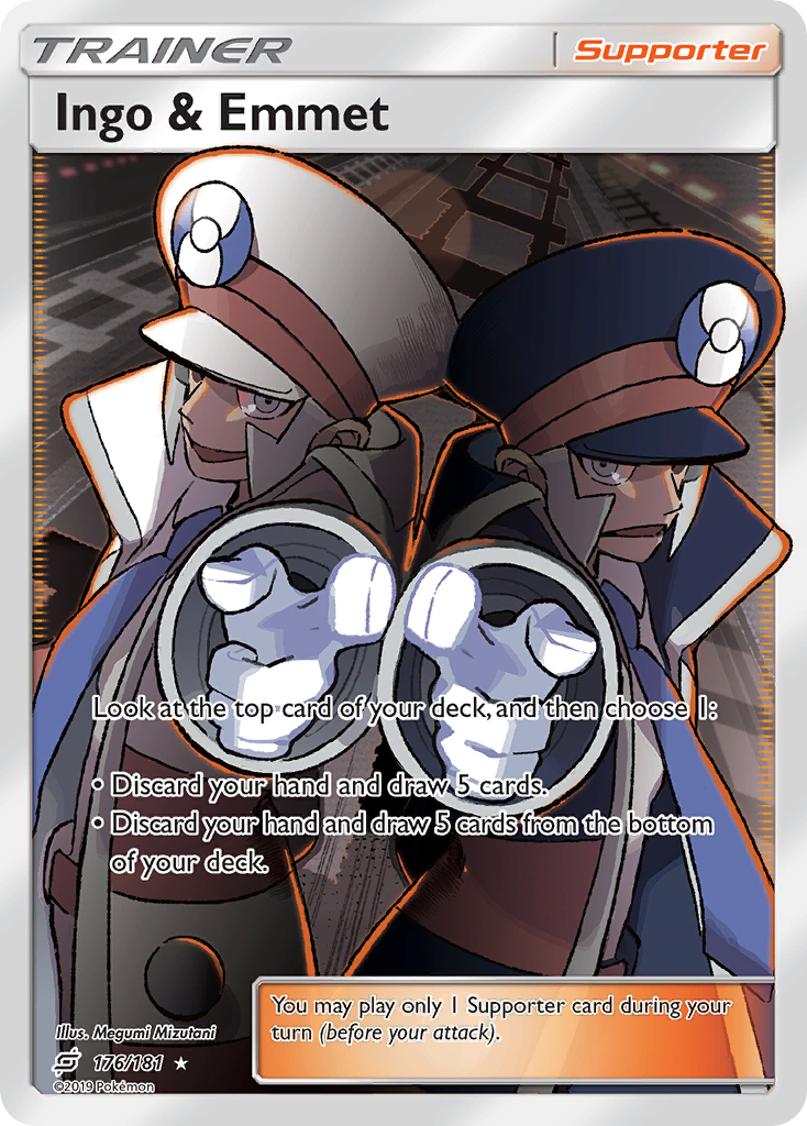 Ingo & Emmet 176 Rare Ultra card from Team Up