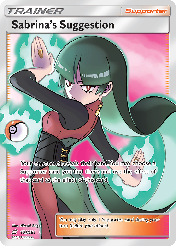 Sabrina's Suggestion 181 Rare Ultra card from Team Up