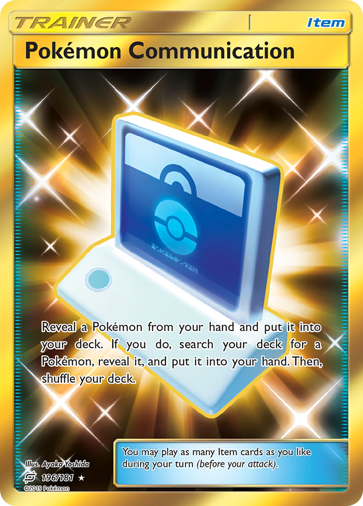 Pokémon Communication 196 Rare Secret card from Team Up