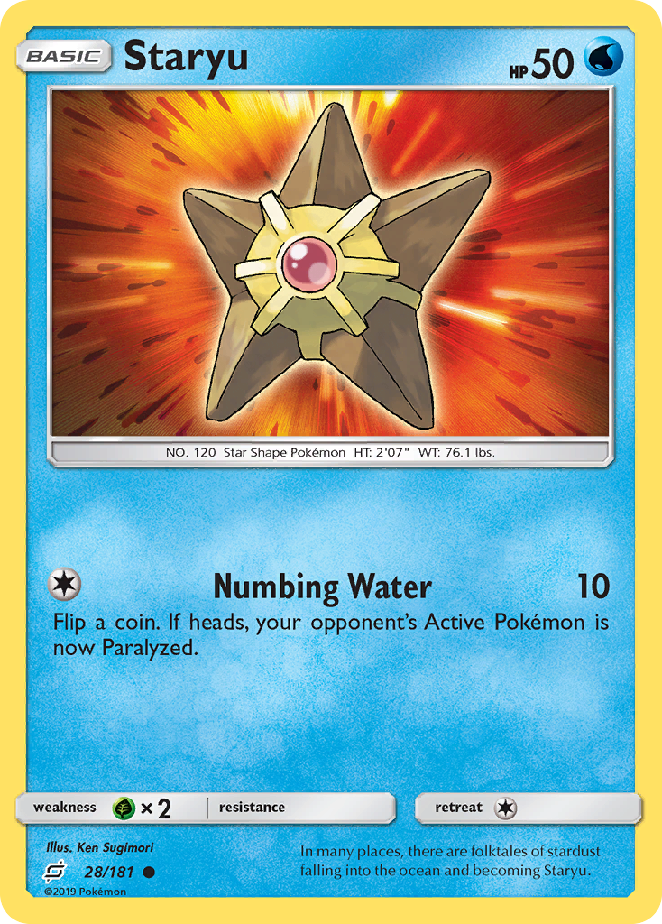 Staryu 28 Common card from Team Up