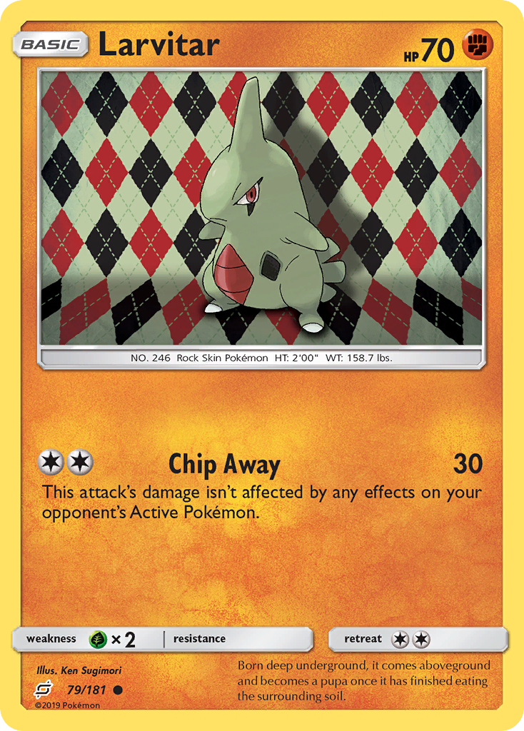 Larvitar 79/181 Common card from Team Up