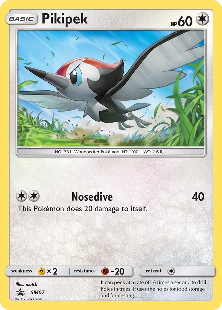 Pikipek SM07 Promo card from SM Black Star Promos