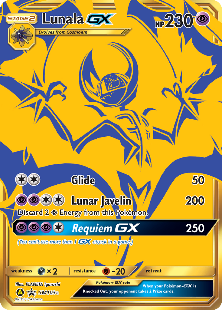 Lunala-GX SM103a/248 Promo card from SM Black Star Promos