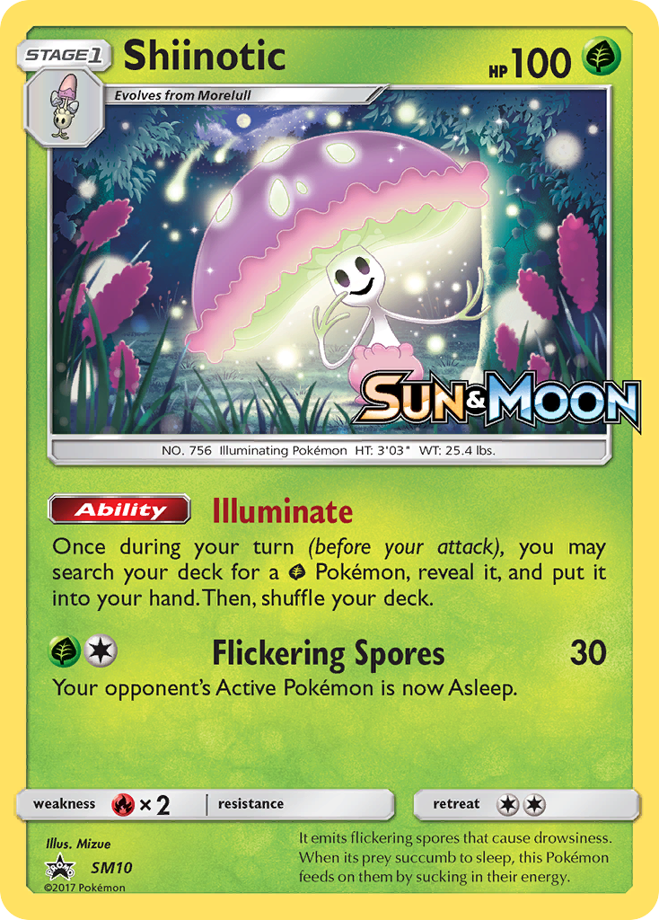 Shiinotic SM10 Promo card from SM Black Star Promos