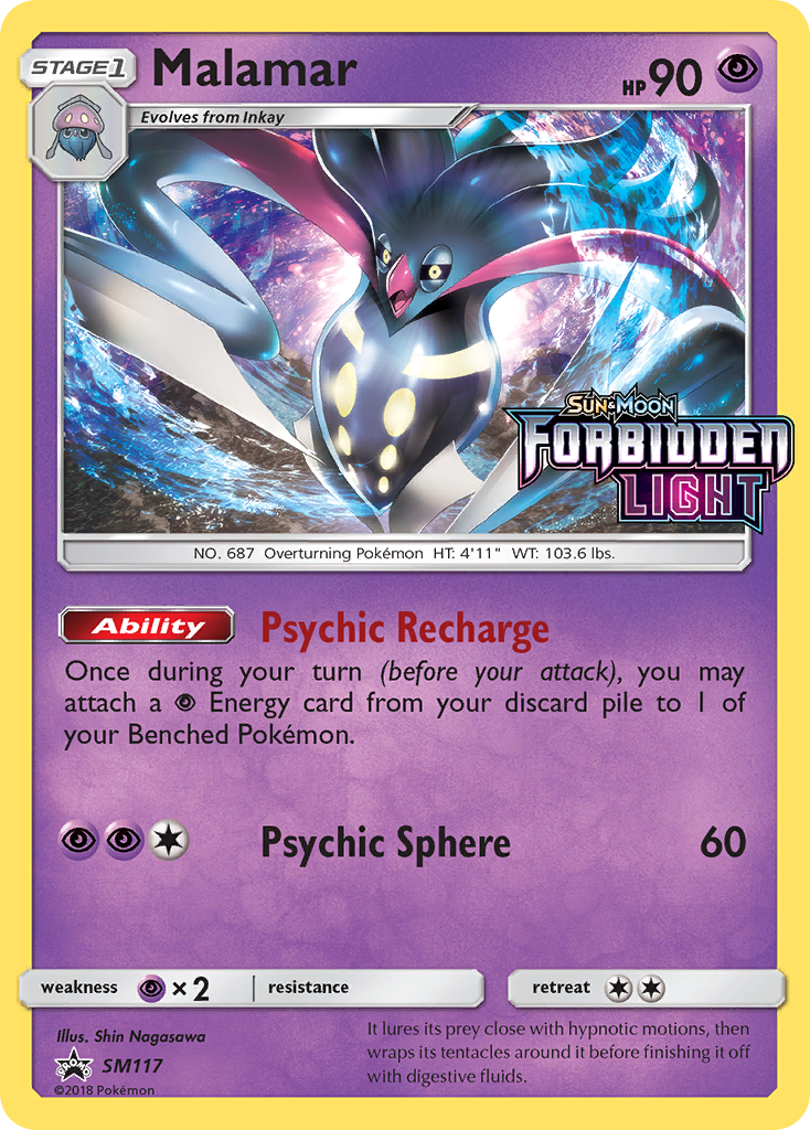 Malamar SM117 Promo card from SM Black Star Promos