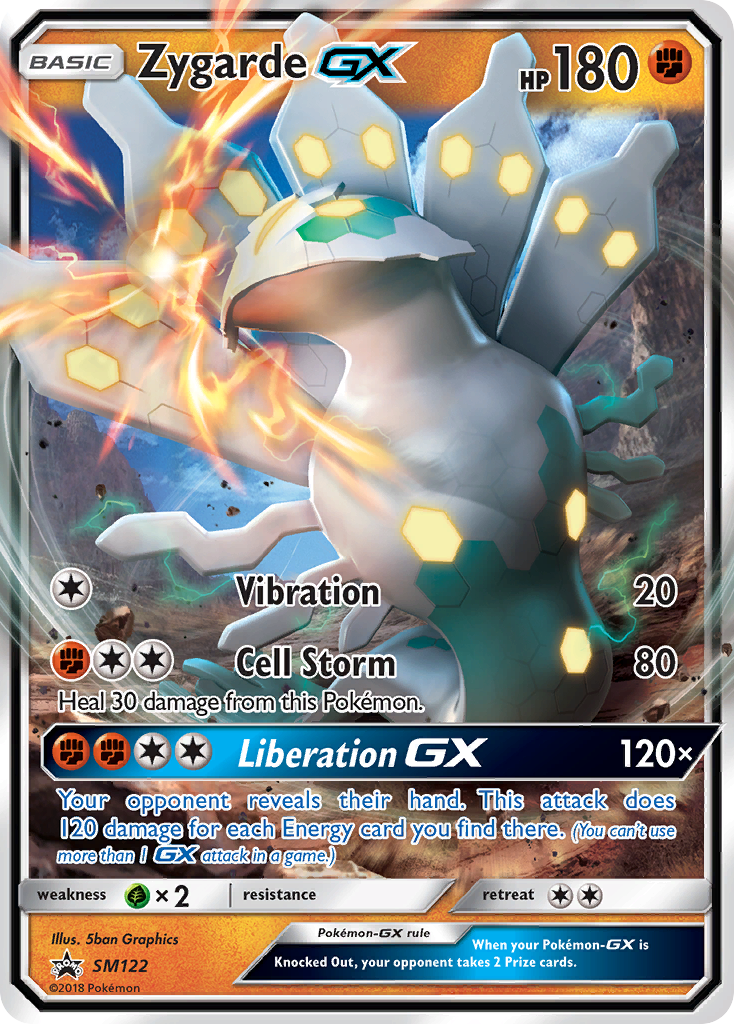 Zygarde-GX SM122/248 Promo card from SM Black Star Promos