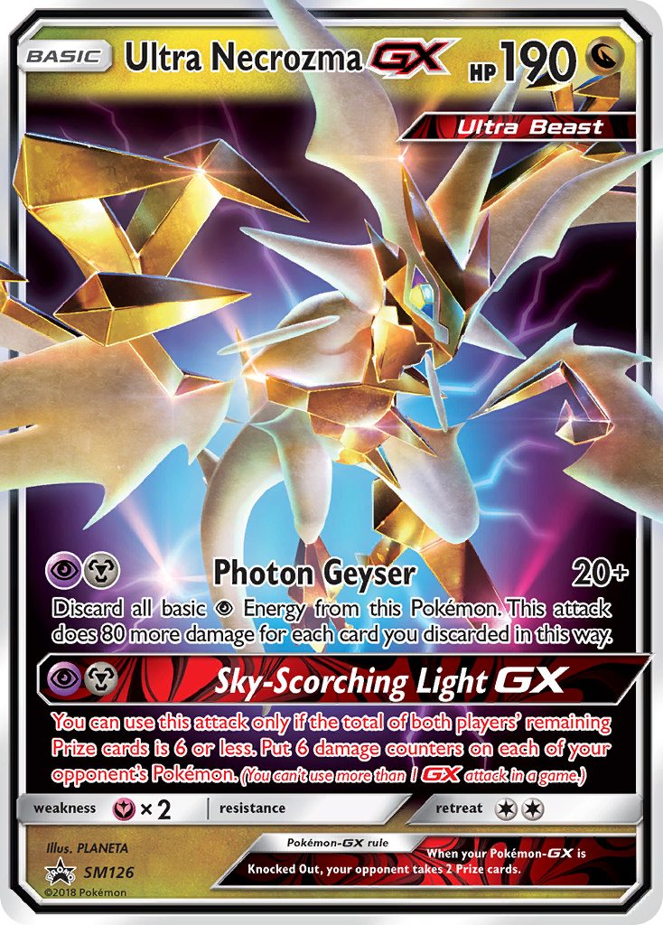 Ultra Necrozma-GX SM126/248 Promo card from SM Black Star Promos
