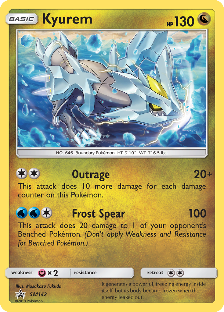 Kyurem SM142 Promo card from SM Black Star Promos