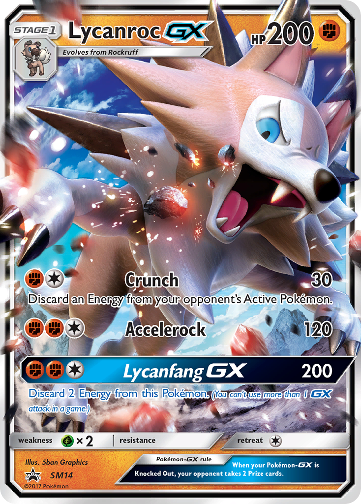 Lycanroc-GX SM14/248 Promo card from SM Black Star Promos